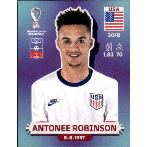 Panini WM 2022 Qatar - Sticker USA8  - Antonee Robinson