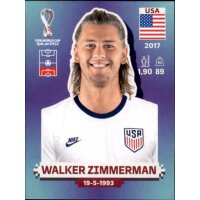 Panini WM 2022 Qatar - Sticker USA10  - Walker Zimmerman