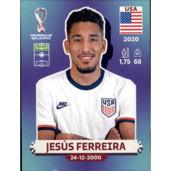 Panini WM 2022 Qatar - Sticker USA16  - Jesus Ferreira