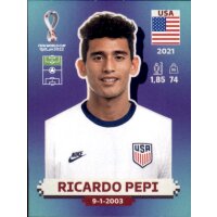 Panini WM 2022 Qatar - Sticker USA17  - Ricardo Pepi