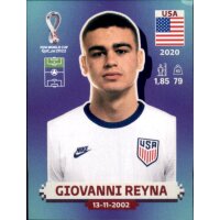 Panini WM 2022 Qatar - Sticker USA19  - Giovanni Reyna