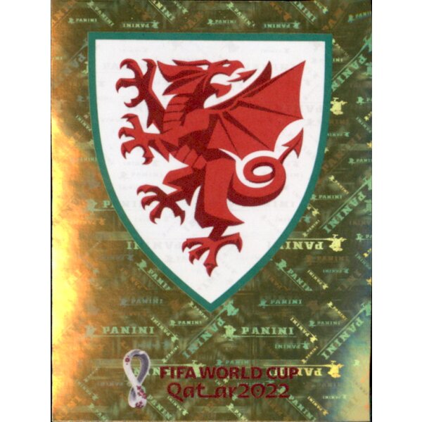 Panini WM 2022 Qatar - Sticker WAL2  - Team Logo - Wales