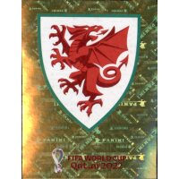 Panini WM 2022 Qatar - Sticker WAL2  - Team Logo - Wales