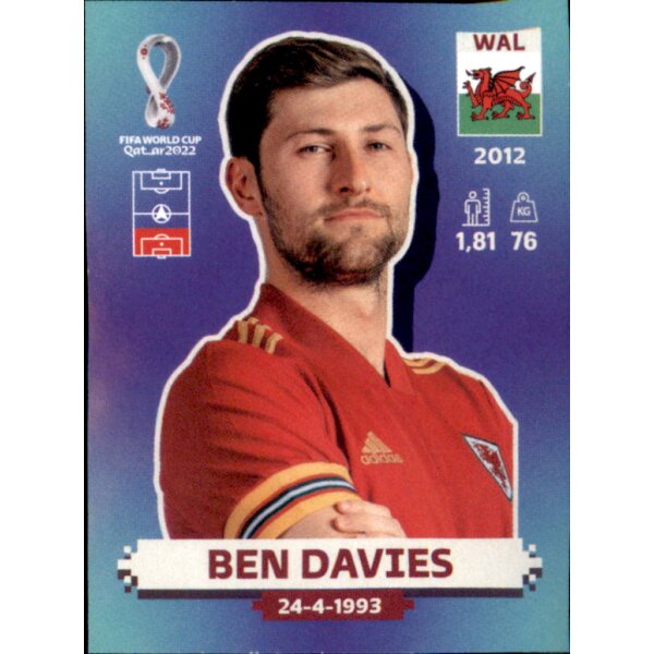 Panini WM 2022 Qatar - Sticker WAL6  - Ben Davies