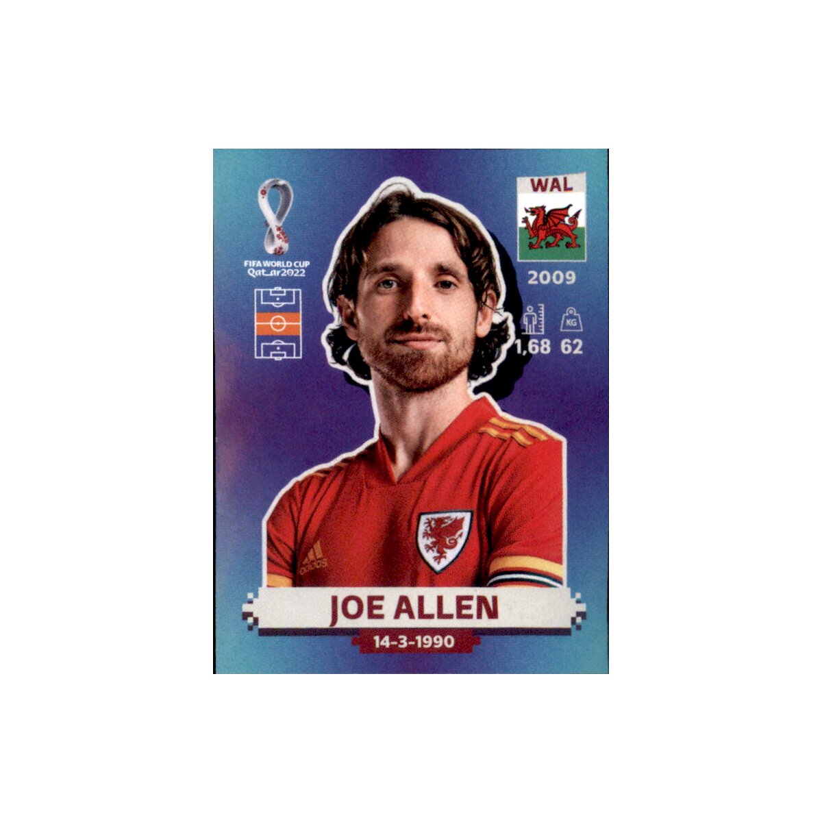 Joe Allen - FIFA World Cup Qatar 2022 sticker WAL12