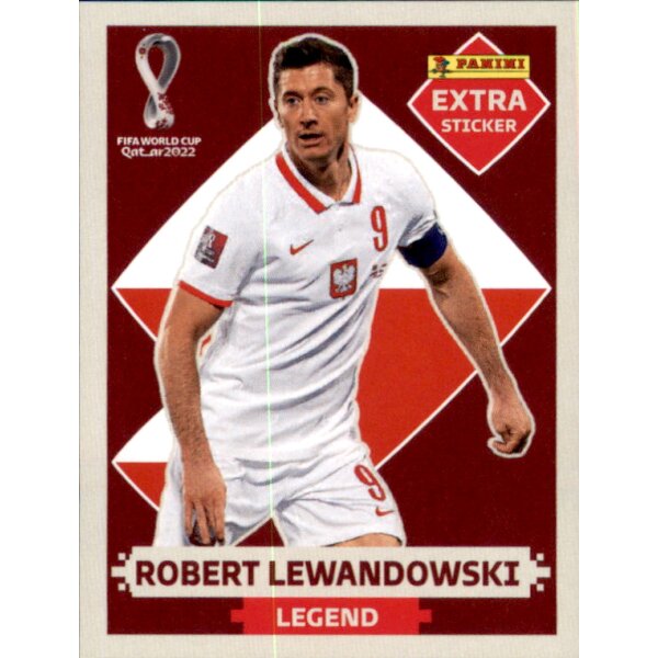 Panini WM 2022 Qatar - EXTRA Sticker - Robert Lewandowski - BASE