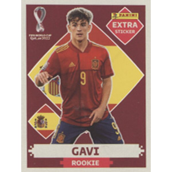 Panini WM 2022 Qatar - EXTRA Sticker - Gavi - BASE