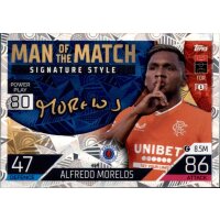 450 - Alfredo Morelos - Man of the Match Signature Style...