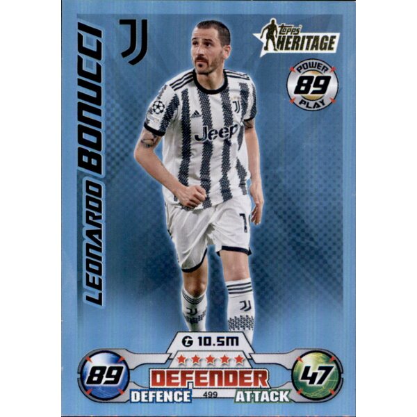 499 - Leonardo Bonucci - Topps Heritage - 2022/2023