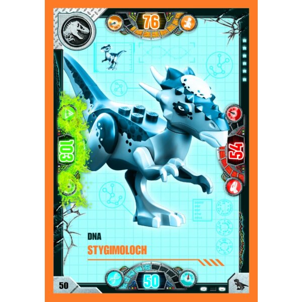 50 - DNA Stygimoloch - Dinosaurier Karte - Serie 2