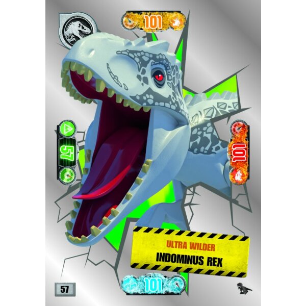 57 - Ultra Wilder Indominus Rex - Dinosaurier Karte - Serie 2