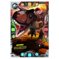 62 - Wütender Carnotaurus - Dinosaurier Karte - Serie 2