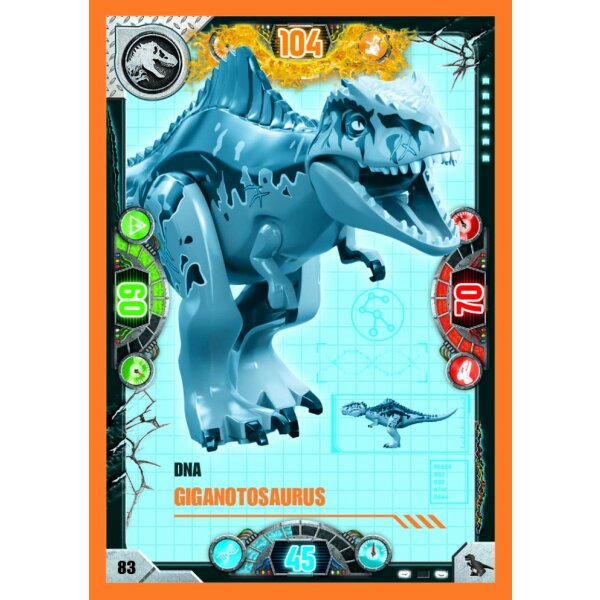 83 - DNA Giganotosaurus - Dinosaurier Karte - Serie 2