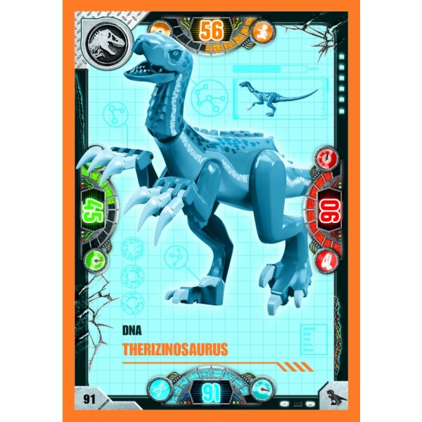 91 - DNA Therizinosaurus - Dinosaurier Karte - Serie 2