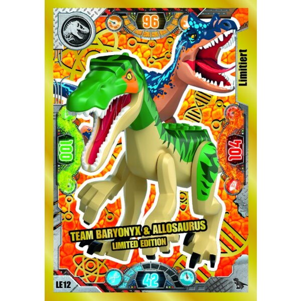 LE12 - Team Baryonyx & Allosaurus - Limitierte Karte - Serie 2