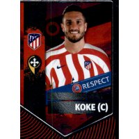 Sticker 73 Koke (Captain) - Atletico de Madrid