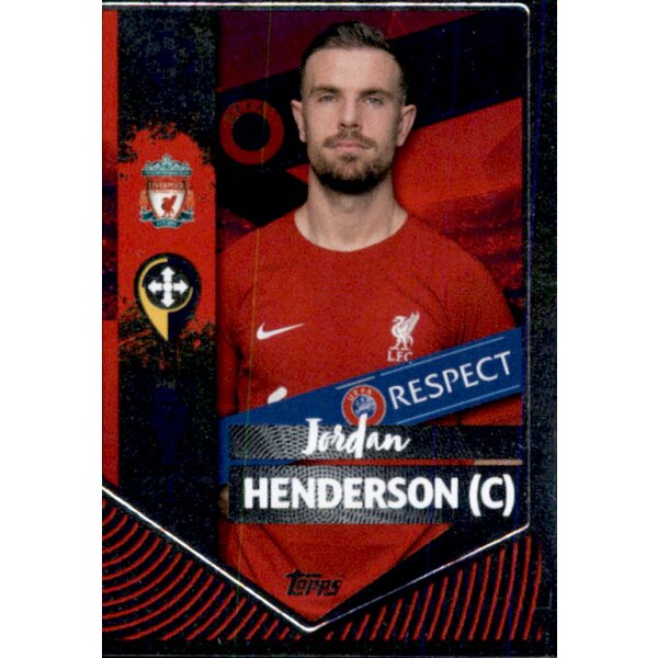 Sticker 305 Jordan Henderson (Captain) - Liverpool FC