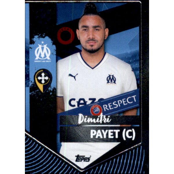 Sticker 344 Dimitri Payet (Captain) - Olympique de Marseille