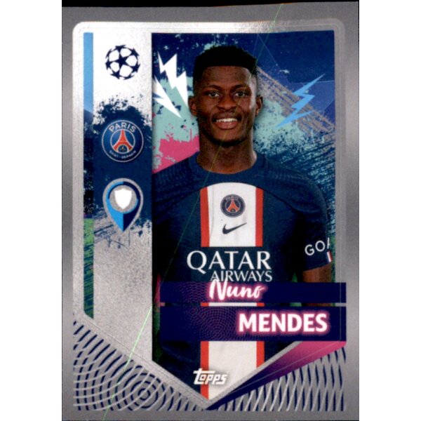 Sticker 355 Nuno Mendes - Paris Saint-Germain