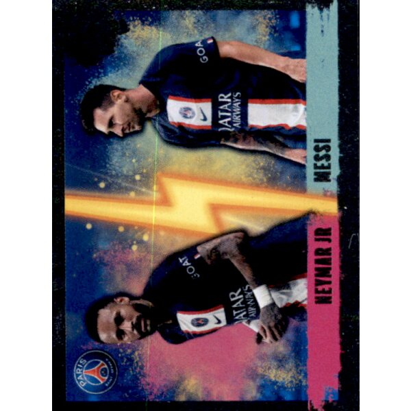 Sticker 368 Neymar Jr / Lionel Messi (Double Impact) - Paris Saint-Germain