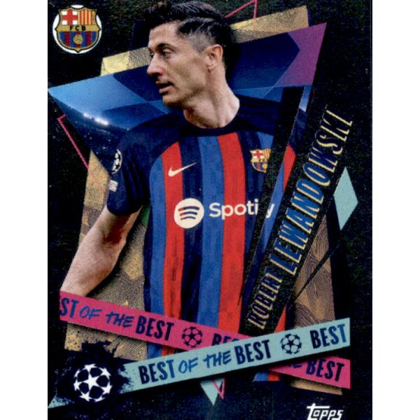 Sticker 508 Robert Lewandowski (Most shots on target) - FC Barcelona