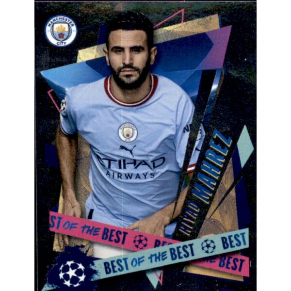 Sticker 510 Riyad Mahrez (Most penalties scored) - Manchester City FC