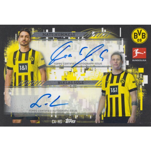 CA-HS - Mats Hummels & Niklas Süle - Autogrammkarte - 2022/2023