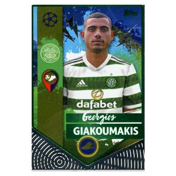 Sticker 131 Giorgios Giakoumakis (Golden Goalscorer) - Parallel GRÜN - Celtic FC