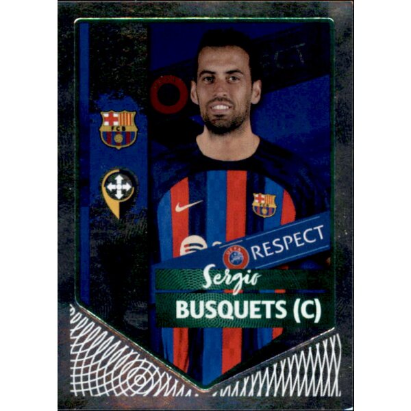 Sticker 197 Sergio Busquets (Captain) - Parallel GRÜN - FC Barcelona