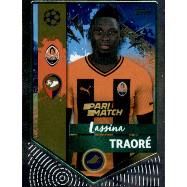 Sticker 438 Lassina Traore (Golden Goalscorer) - Parallel GRÜN - Shakhtar Donetsk