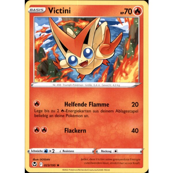 023/195 - Victini - Rare - SWSH12 Silberne Sturmwinde