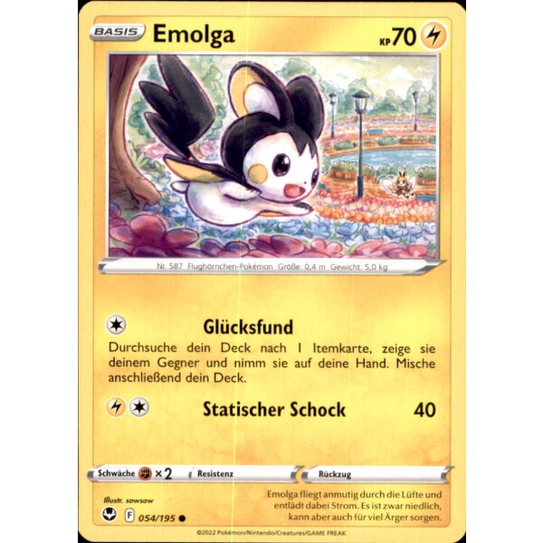 054/195 - Emolga - Common - SWSH12 Silberne Sturmwinde