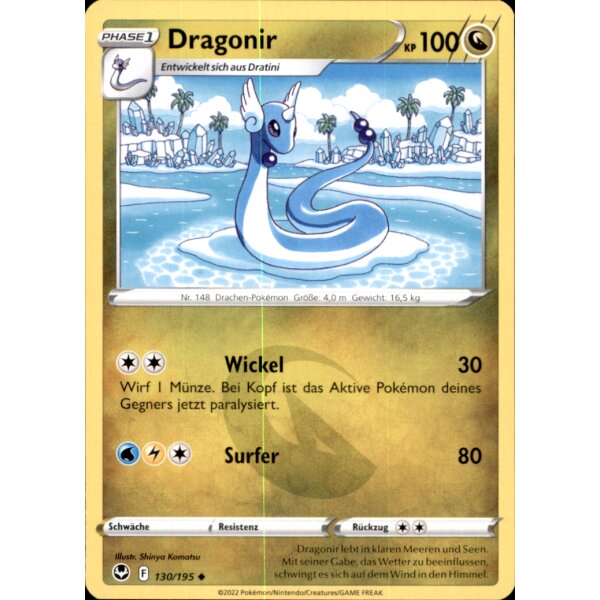 130/195 - Dragonir - Uncommon - SWSH12 Silberne Sturmwinde