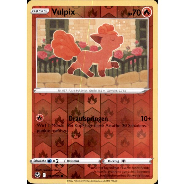 017/195 - Vulpix - Reverse Holo - SWSH12 Silberne Sturmwinde