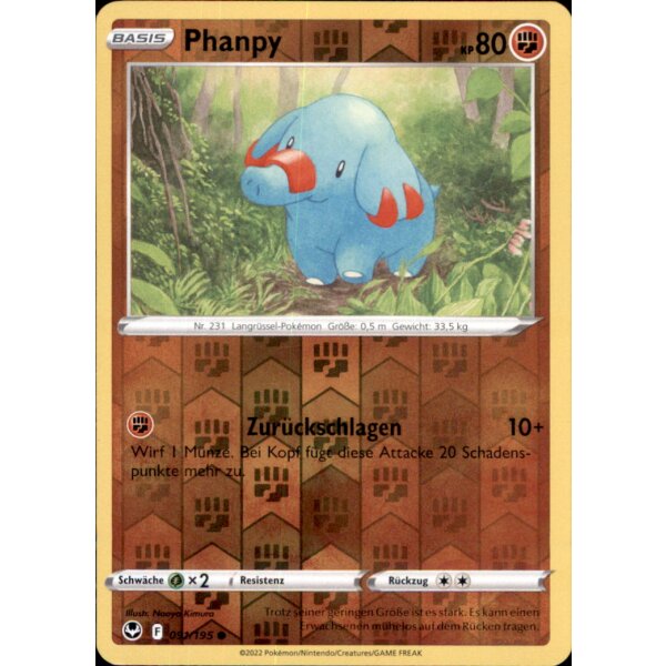 091/195 - Phanpy - Reverse Holo - SWSH12 Silberne Sturmwinde