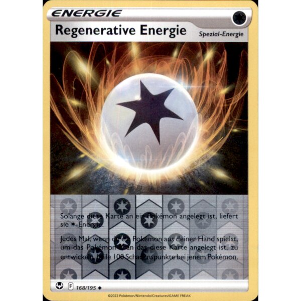 168/195 - Regenerative Energie - Reverse Holo - SWSH12 Silberne Sturmwinde