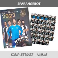REWE WM 2022 Sammelkarten - 1 Komplettsatz GLITZER + Album