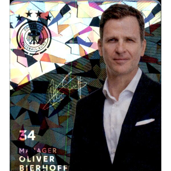 GLITZER Karte 34 - Oliver Bierhoff - WM 2022 REWE