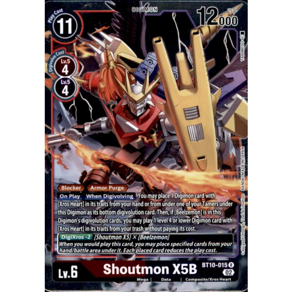 BT10-015 - Shoutmon X5B - Rare