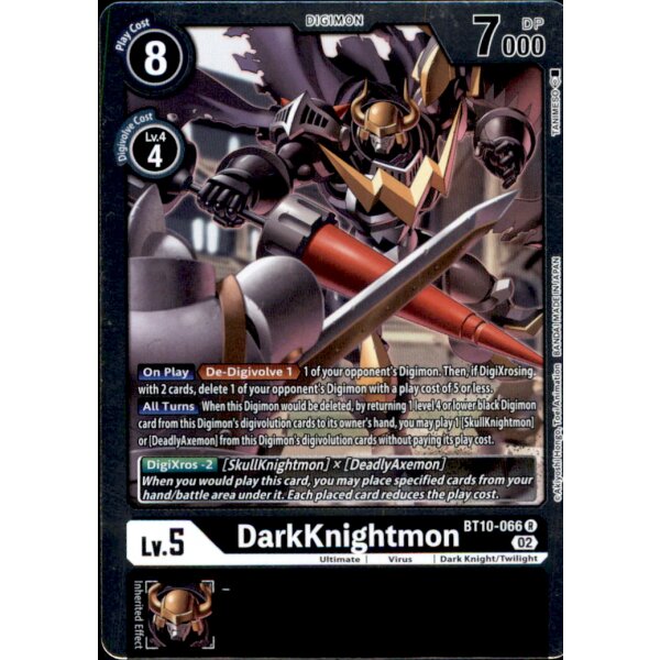 BT10-066 - DarkKnightmon - Rare