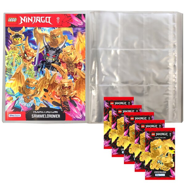 LEGO Ninjago Serie 8 Trading Cards - 1 Leere Sammelmappe + 5 Booster