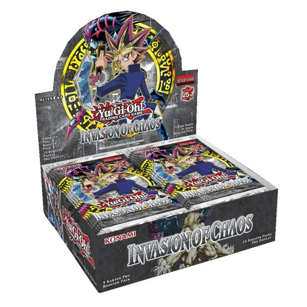 Yugioh LC: 25th Anniversary Edition: Invasion of Chaos - 1 Display - Deutsch