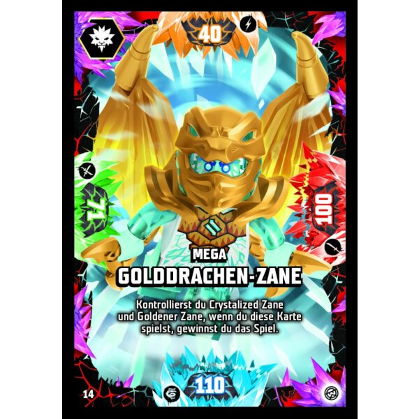 14 - Mega Golddrachen-Zane - Mega Karte - Serie 8