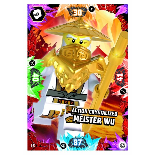 16 - Action Crystalized Meister Wu - Helden Karte - Serie 8