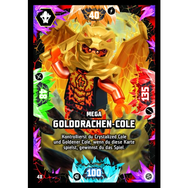 48 - Mega Golddrachen-Cole - Mega Karte - Serie 8