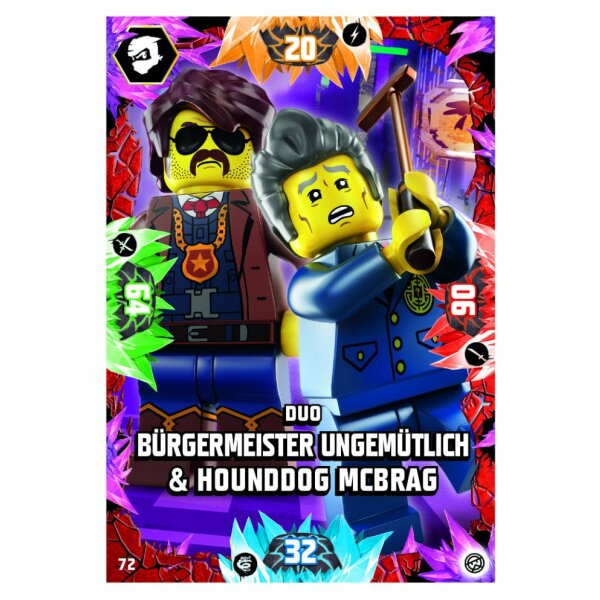 72 - Duo Bürgermeister Ungemütlich & Hounddog Mc Brag - Helden Karte - Serie 8