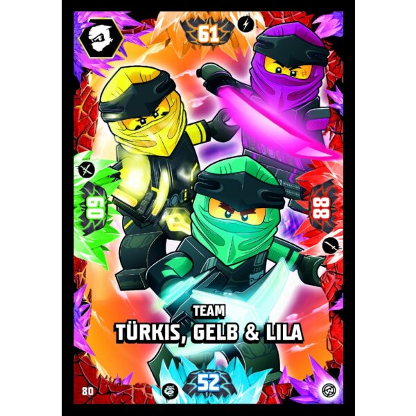 80 - Team Türkis, Geld & Lila - Foil Karte - Serie 8