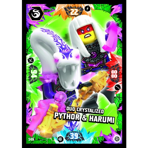 146 - Duo Crystalized Pythor & Harumi - Foil Karte - Serie 8