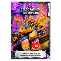 215 - Jays Golddrachen-Motorrad - Fahrzeugkarte - Serie 8