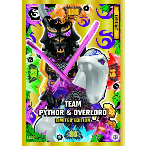 LE22 - Team Pythor & Overlord - Limitierte Karte - Serie 8